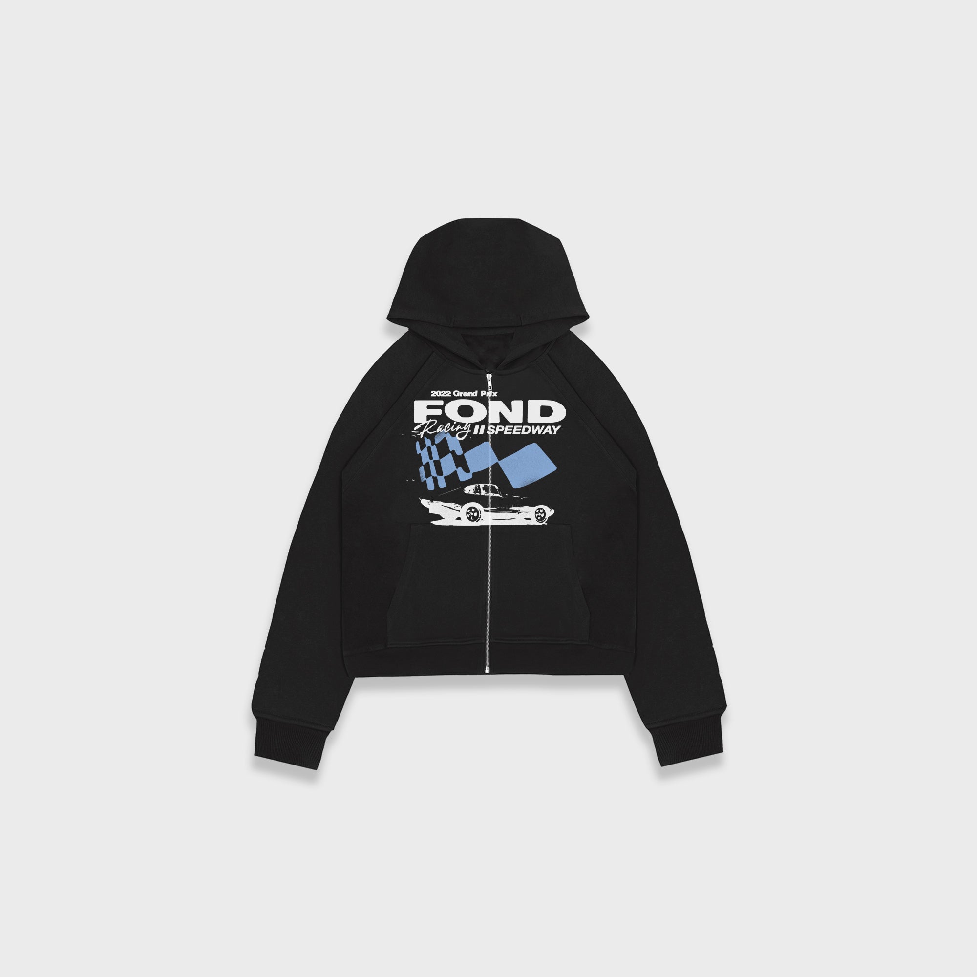 Grand Prix Zip-Up Hoodie - FONDCLOTHING