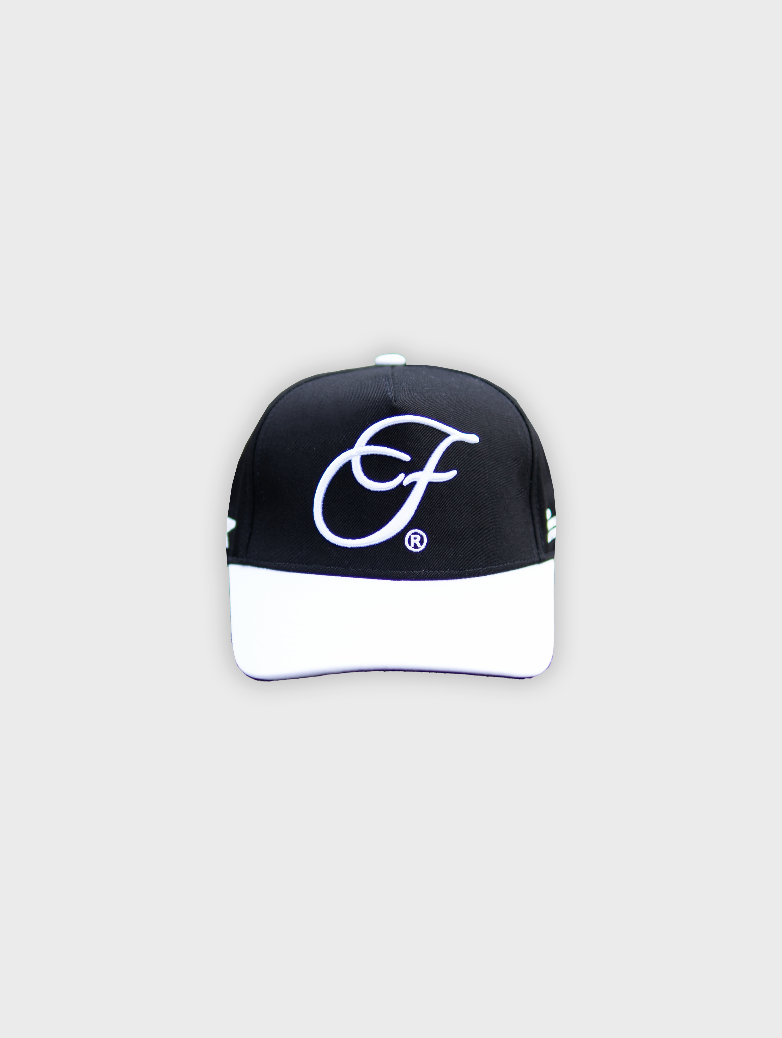 Initial Baseball Cap - Black/White